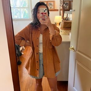 Everlane oversized corduroy button-down